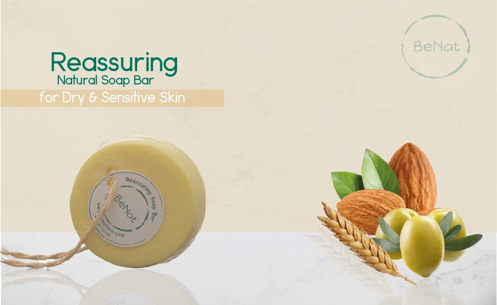 Reassuring Soap Bar. Wheat, Olive, and Almond Oil. - Trending Wellness Store