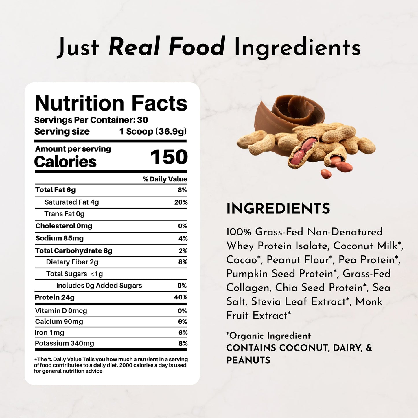 Roasted Peanut Butter Chocolate Protein Powder - Trending Wellness Store