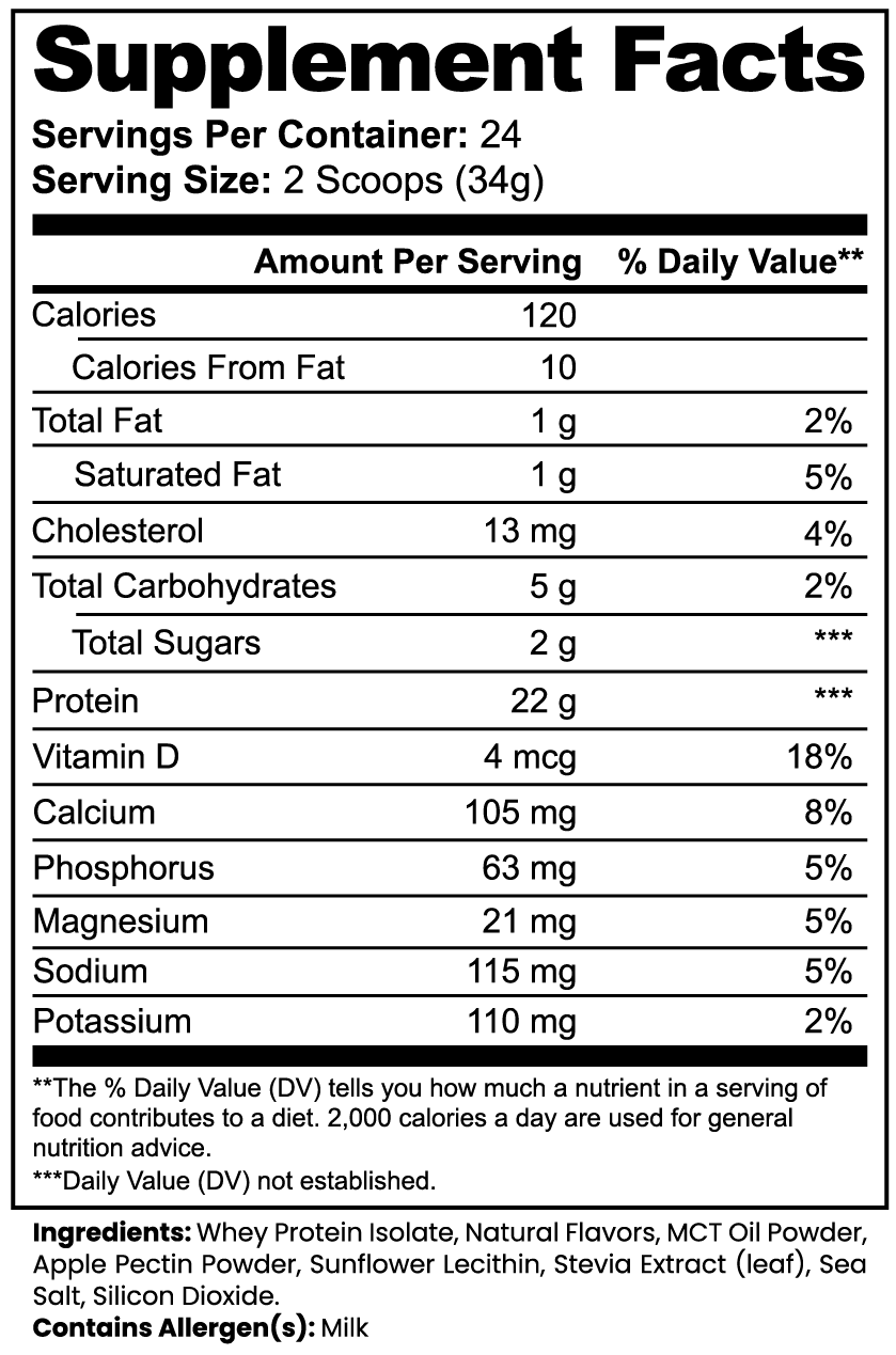 Advanced 100% Whey Protein Isolate (Vanilla) - Trending Wellness Store