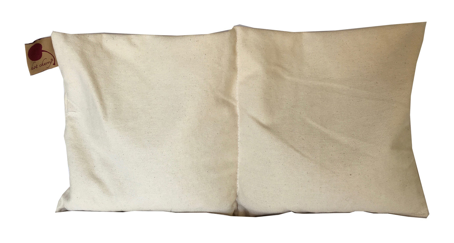 Hot Cherry Double Square Pillow in Natural Denim - Trending Wellness Store