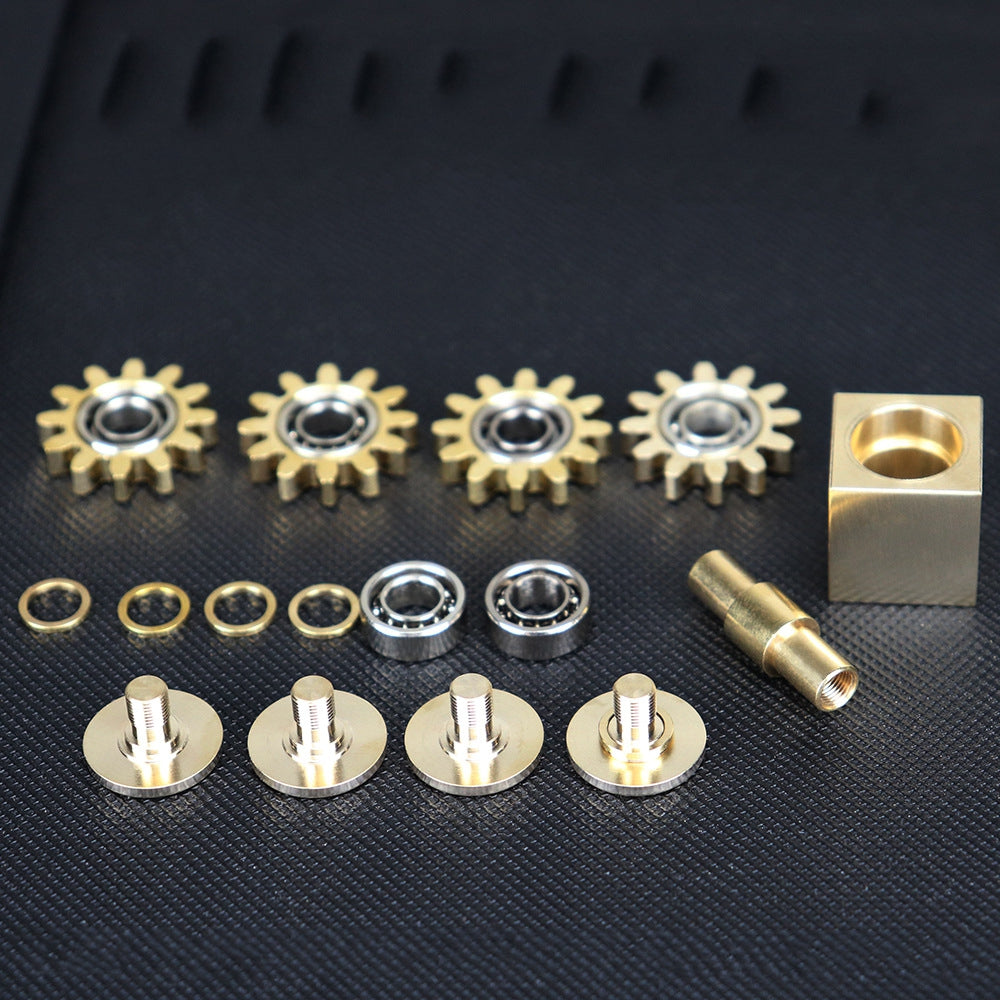Brass Cube Gears Spinner - Trending Wellness Store