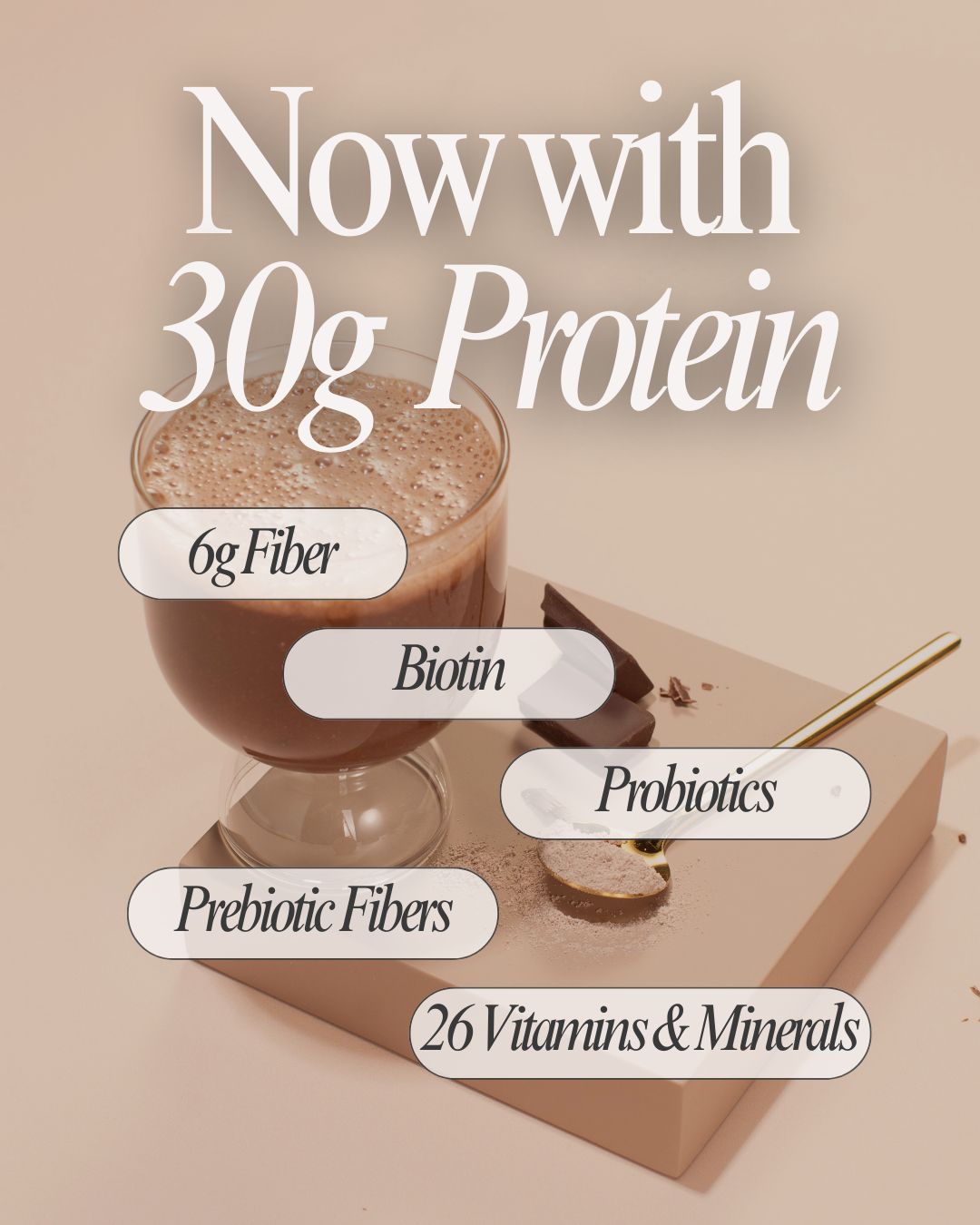 30G Protein Chocolate Biocare Dietary Beverage (14-Servings) - Trending Wellness Store