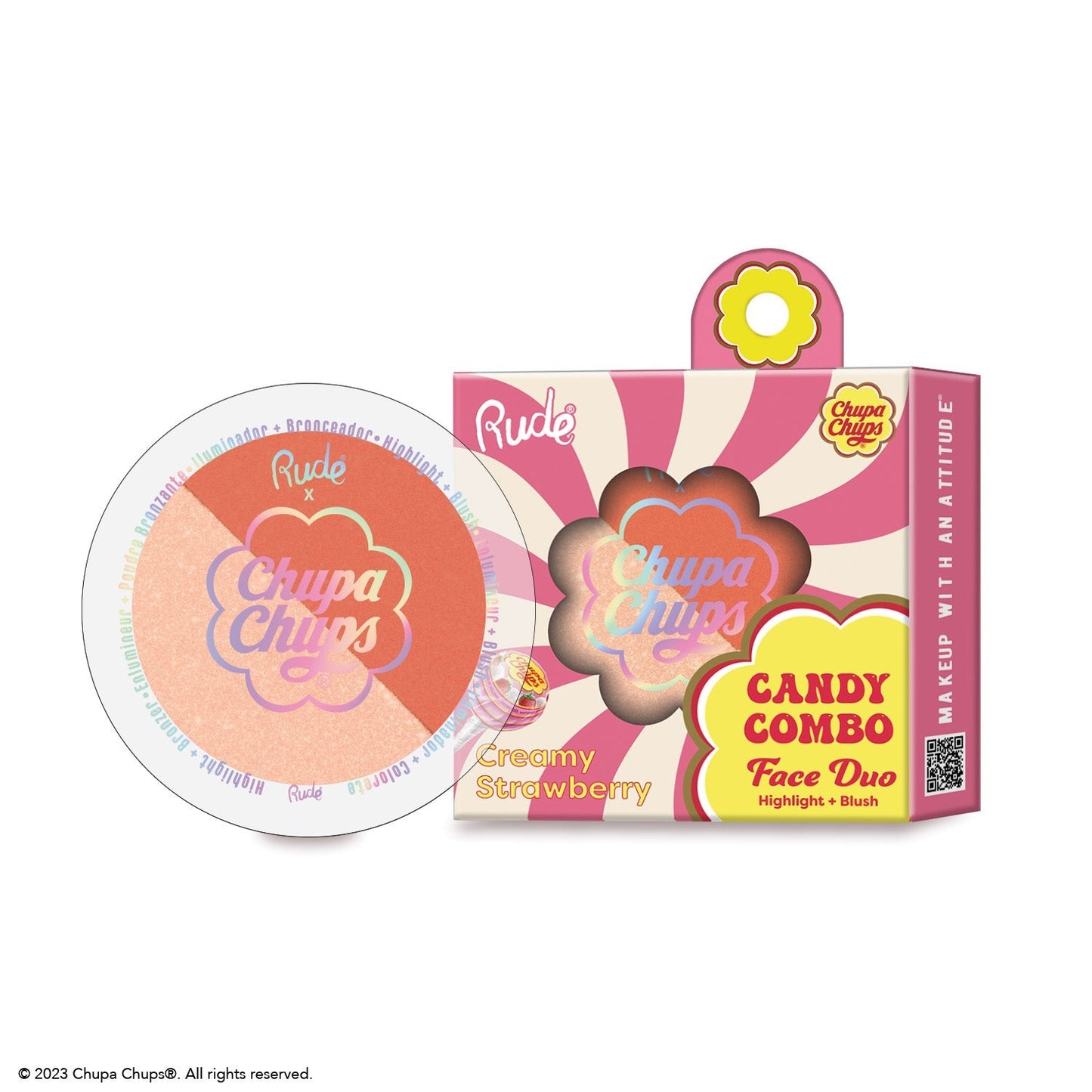 RUDE Chupa Chups Candy Combo Face Duo - Creamy Strawberry - Trending Wellness Store