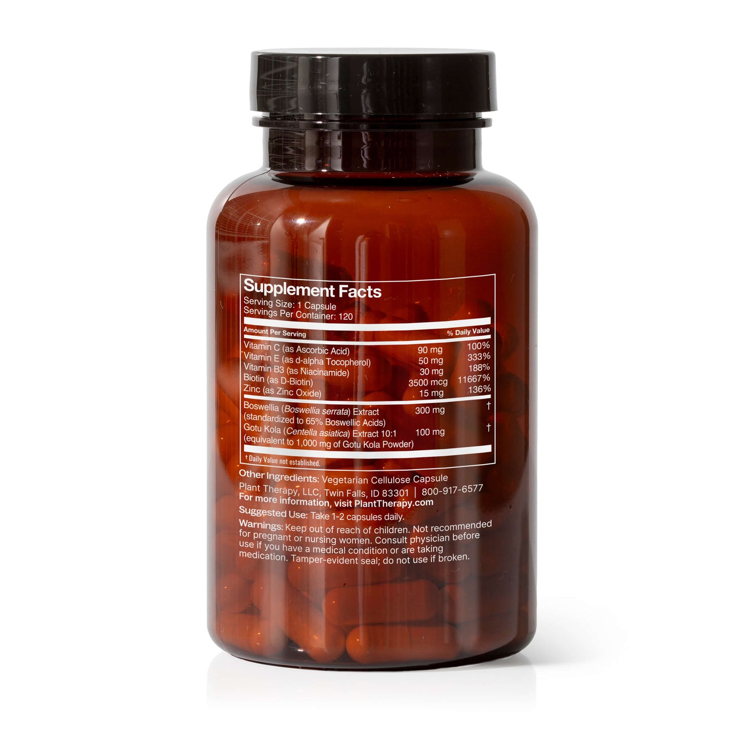 3-in-1 Hair, Skin & Nails Herbal Supplement - 120 Capsules - Trending Wellness Store