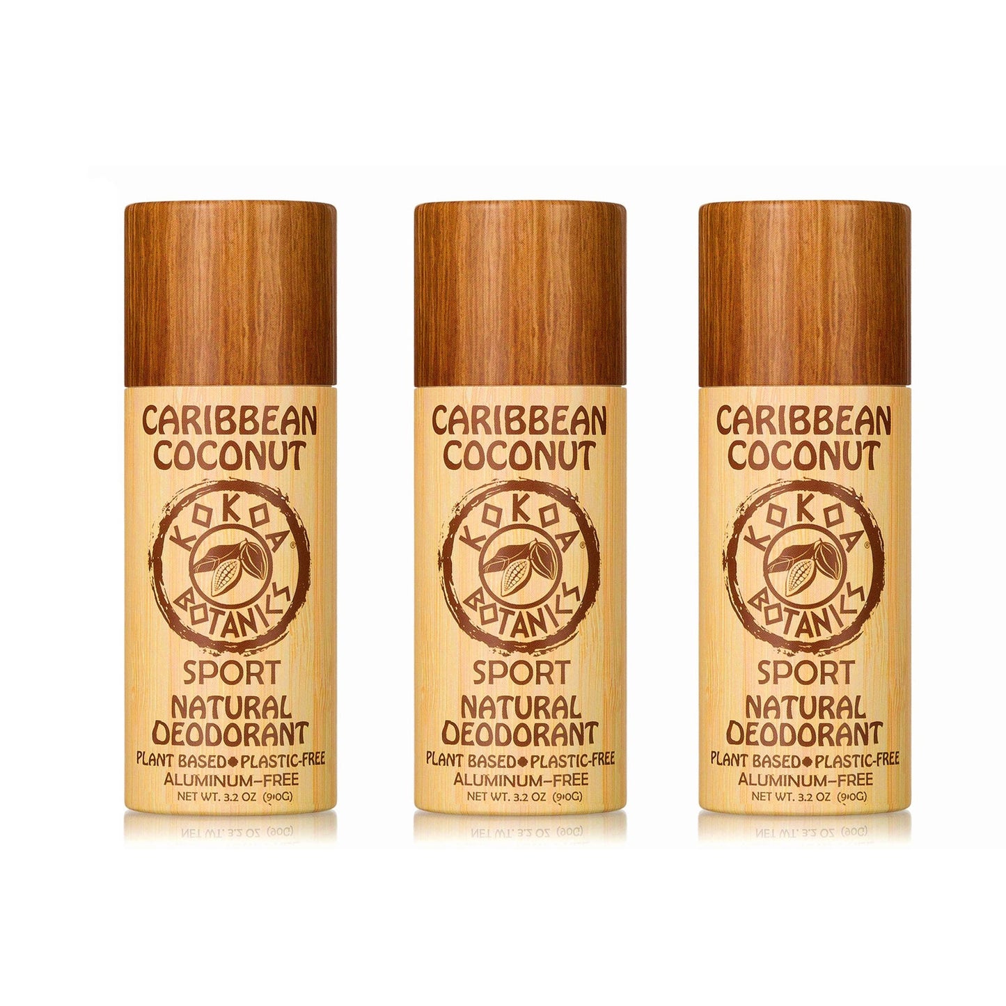 CARIBBEAN COCONUT – Natural Detox Deodorant - Aluminum-Free - Plastic-Free 3.2 oz - Trending Wellness Store