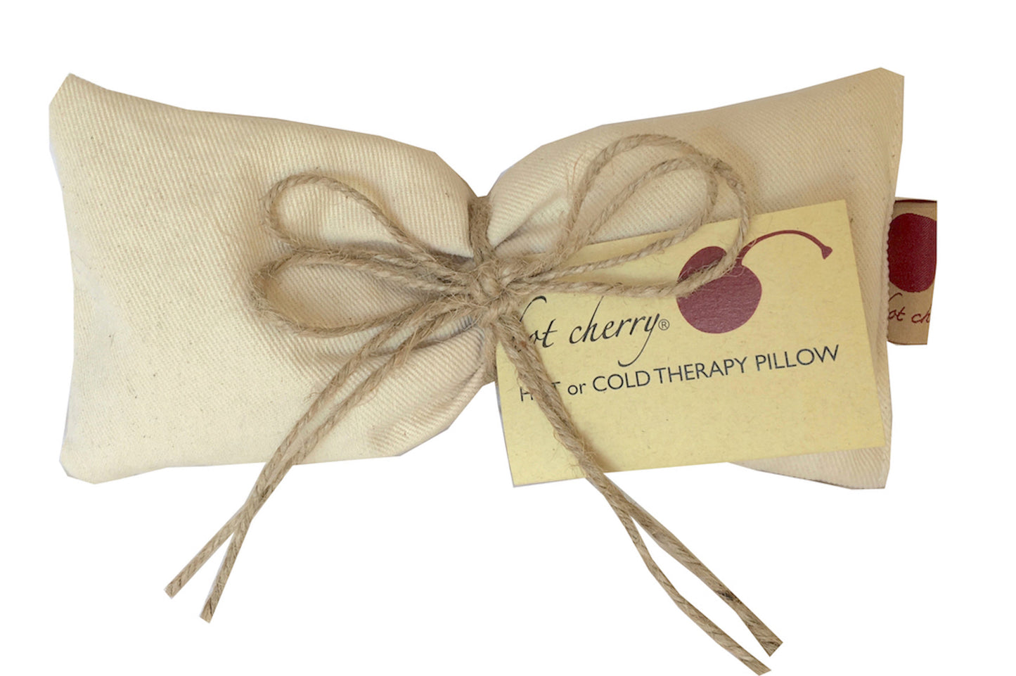 Hot Cherry Eye Pillow in Unbleached, Pre-washed, Natural Denim - Trending Wellness Store