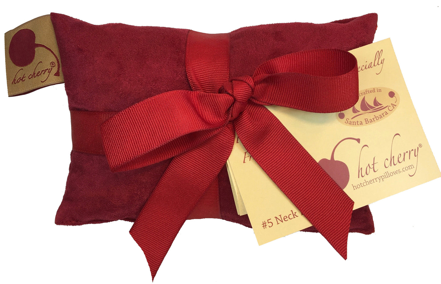 Hot Cherry Neck Wrap in Plush Red Ultra-Suede - Trending Wellness Store