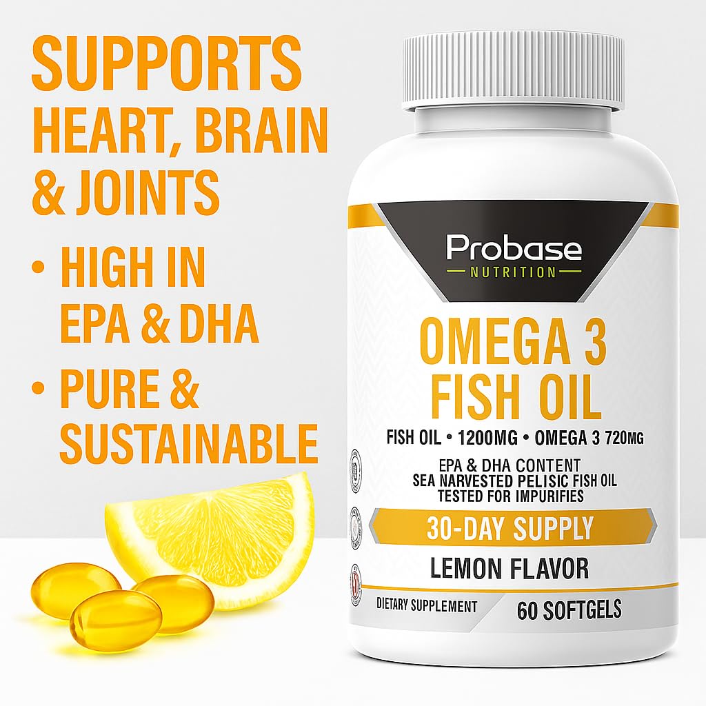 Omega 3 Fish Oil 30 Softgels 30-Day Supply - Trending Wellness Store