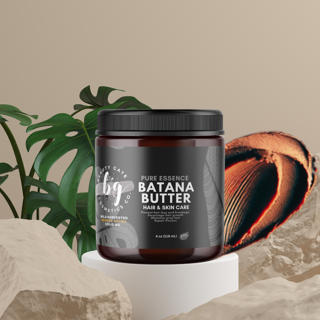 Beauty Gate Cosmetics Pure Essence Batana Butter - Dark Brown Solid Batana Oil. - Trending Wellness Store