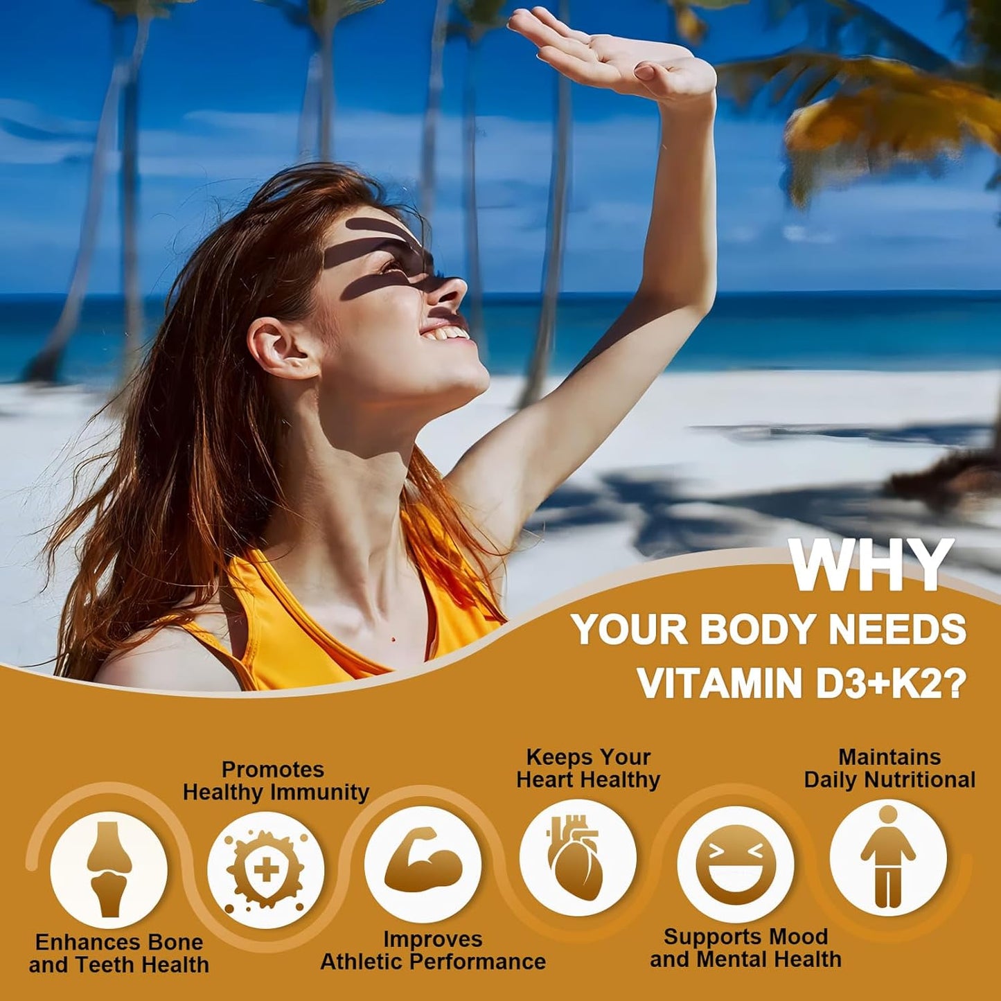 4-in-1 Vitamin D3 + K2, 120 Caps - Trending Wellness Store