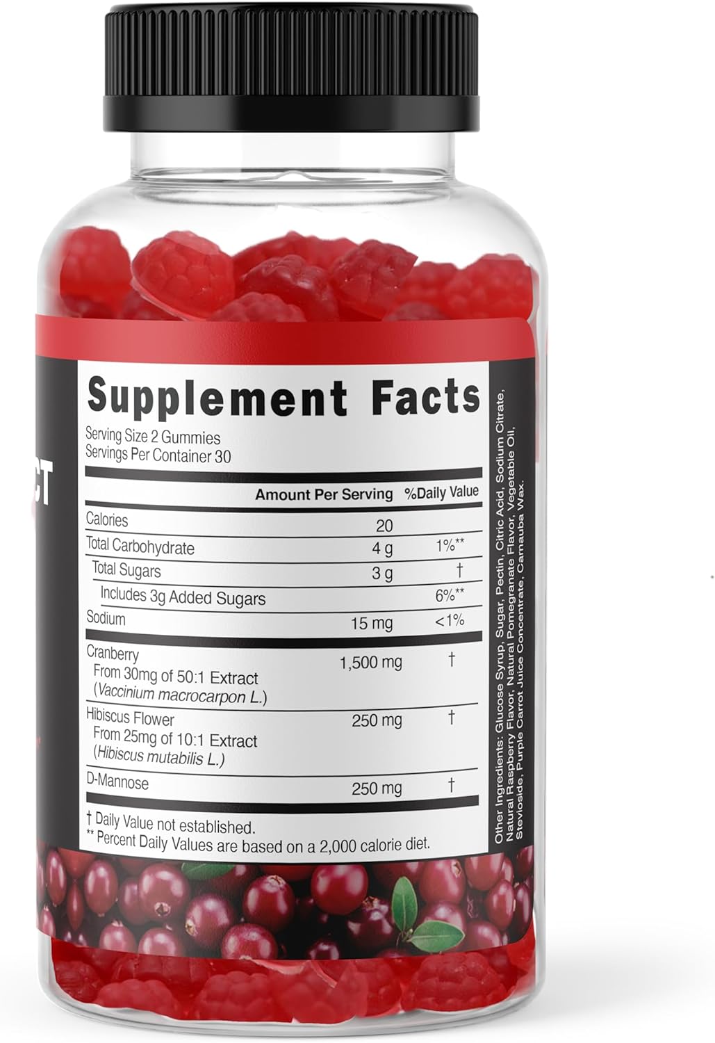 Powerful Cranberry Gummies 1500mg with D-Mannose - Urinary Tract Health - Fast-Acting Bladder Support Supplement - 60 Count - Trending Wellness Store