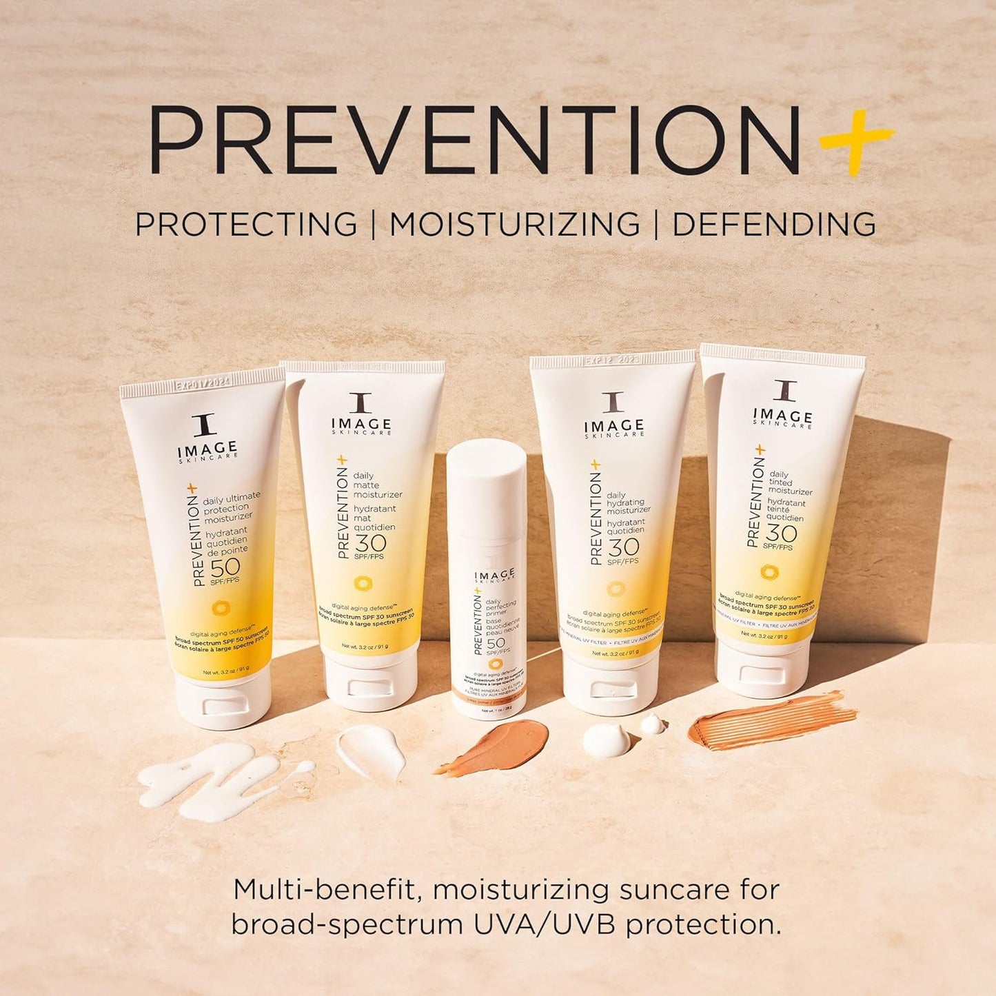 IMAGE Skincare PREVENTION+ Daily Ultimate Protection Moisturizer 2 Pack , SPF 50 Face Sunscreen Lotion, Zinc Oxide, Blendable with No White Cast, 3.2 oz - Trending Wellness Store