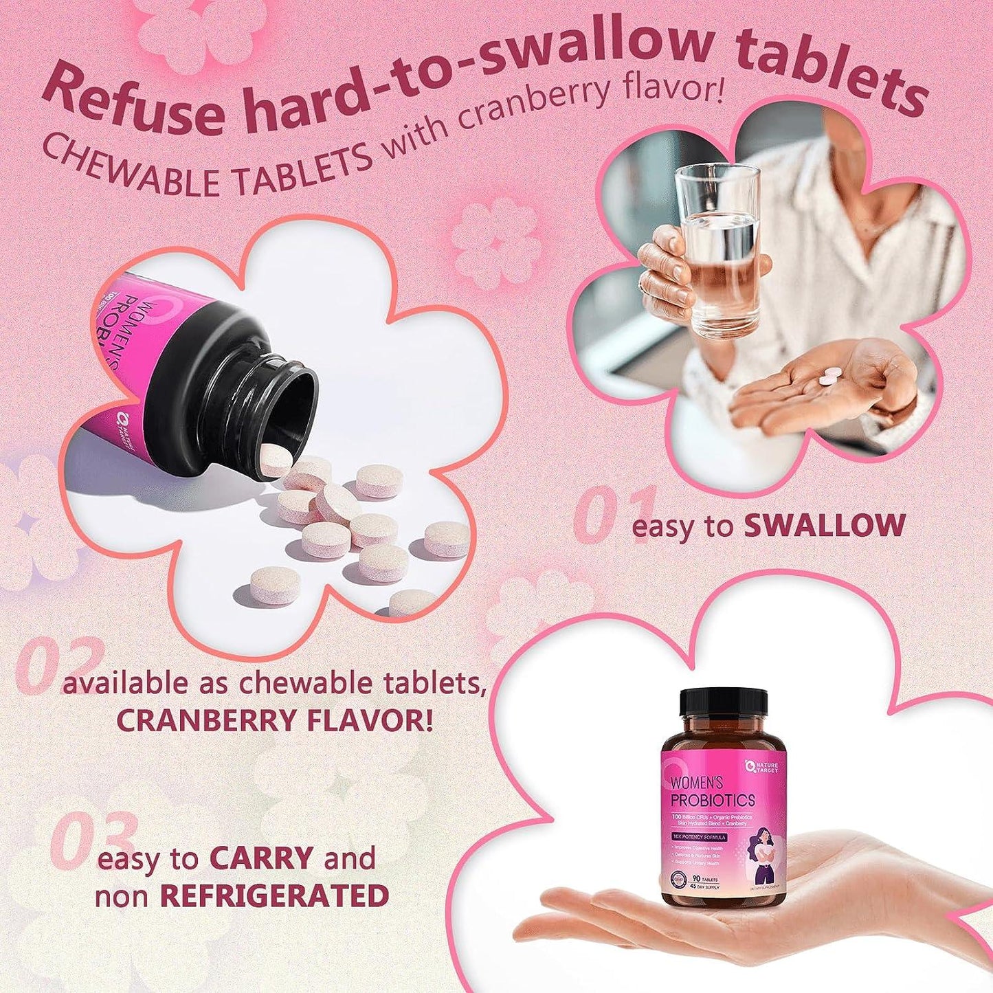 Women’s Probiotics + Vitamins, 100 Billion CFUs - Trending Wellness Store