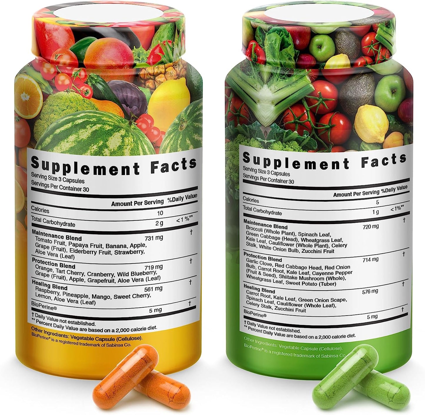 Superfood Fruits and Veggie Capsules - Overall Health and Energy - For Men and Women - Trending Wellness Store