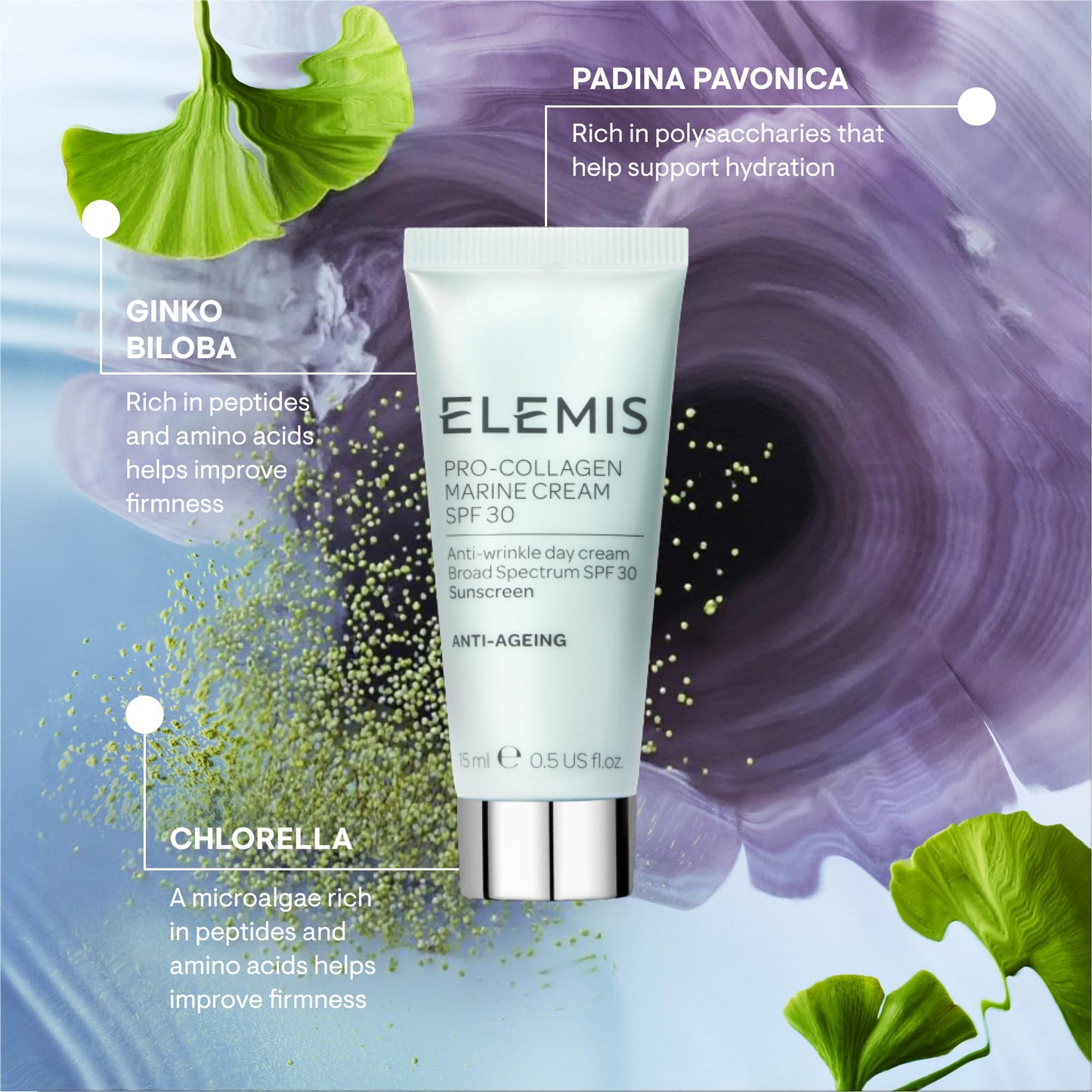 ELEMIS Pro-Collagen Marine Cream SPF 30, Lightweight Anti-Wrinkle Daily Facial Moisturizer - Trending Wellness Store