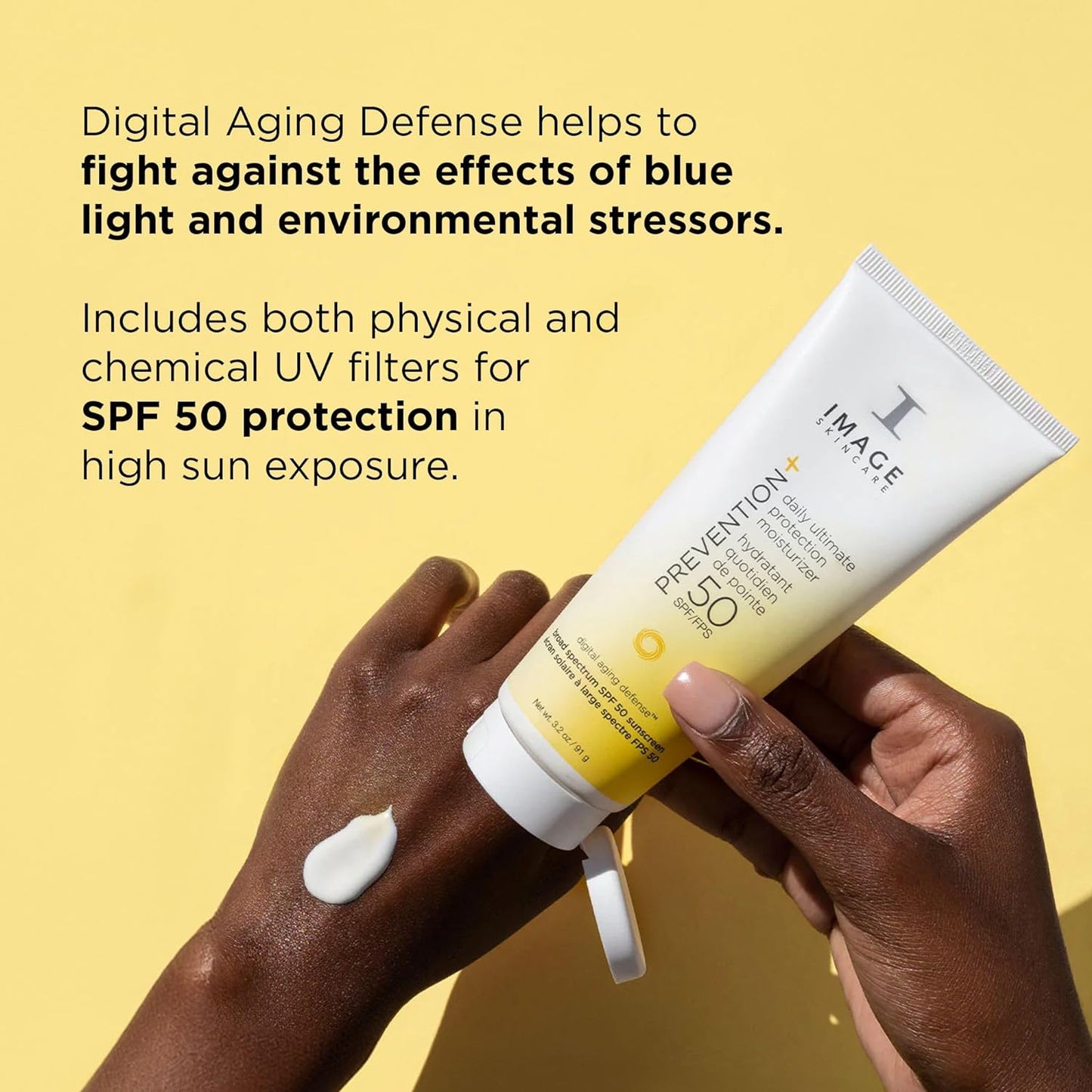 IMAGE Skincare PREVENTION+ Daily Ultimate Protection Moisturizer 2 Pack , SPF 50 Face Sunscreen Lotion, Zinc Oxide, Blendable with No White Cast, 3.2 oz - Trending Wellness Store