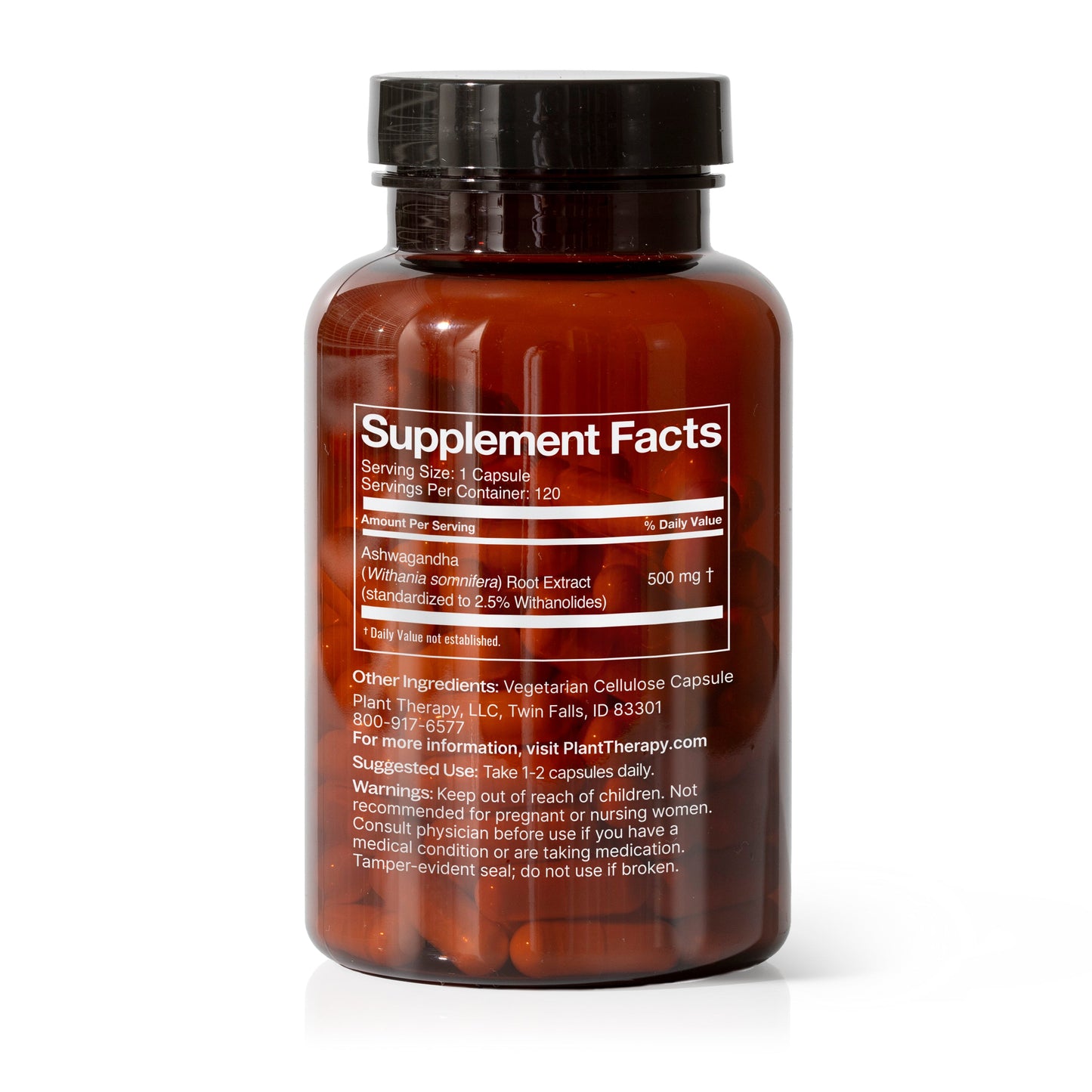 Ashwagandha Herbal Supplement - 120 Capsules - Trending Wellness Store