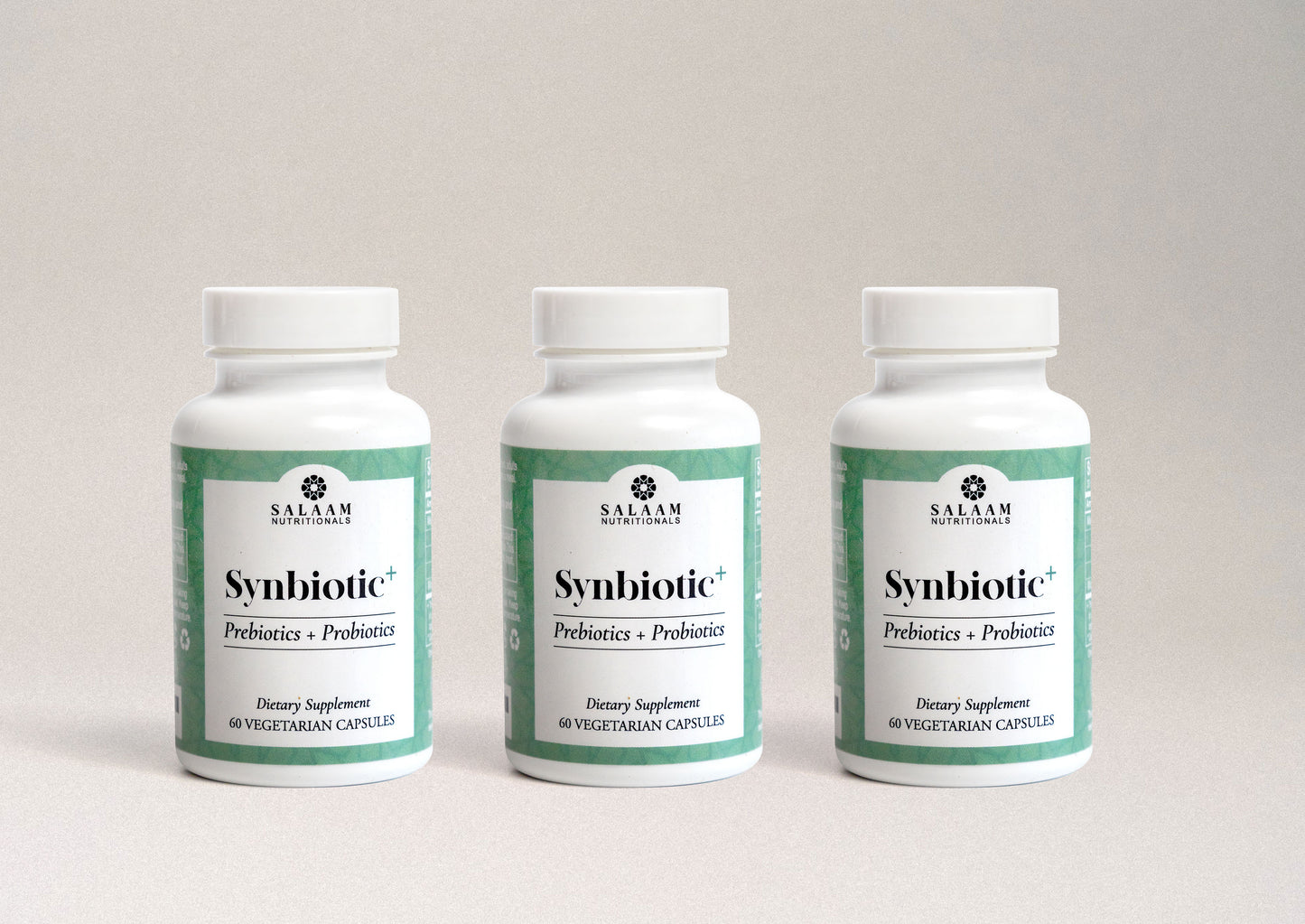 Synbiotic Plus - Halal Probiotics + Prebiotics 3.5 Billion CFU Veggie Capsules - 60 Count | Salaam Nutritionals - Trending Wellness Store