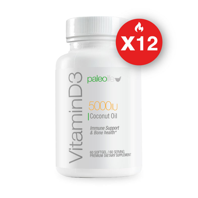 Vitamin D3 5000 IU + Aceite de Coco - Trending Wellness Store