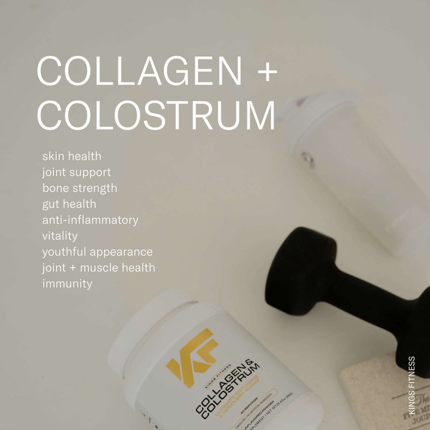 Collagen and Colostrum: Anti Aging and Recovery Blend - Trending Wellness Store