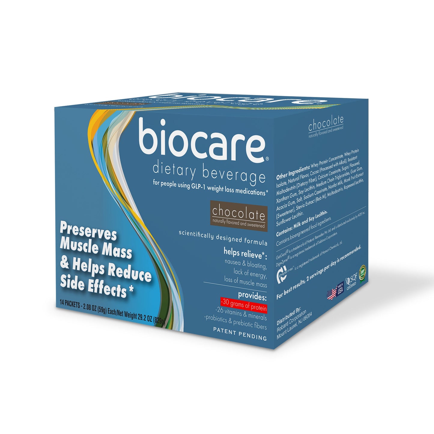 30G Protein Chocolate Biocare Dietary Beverage (14-Count) - Trending Wellness Store