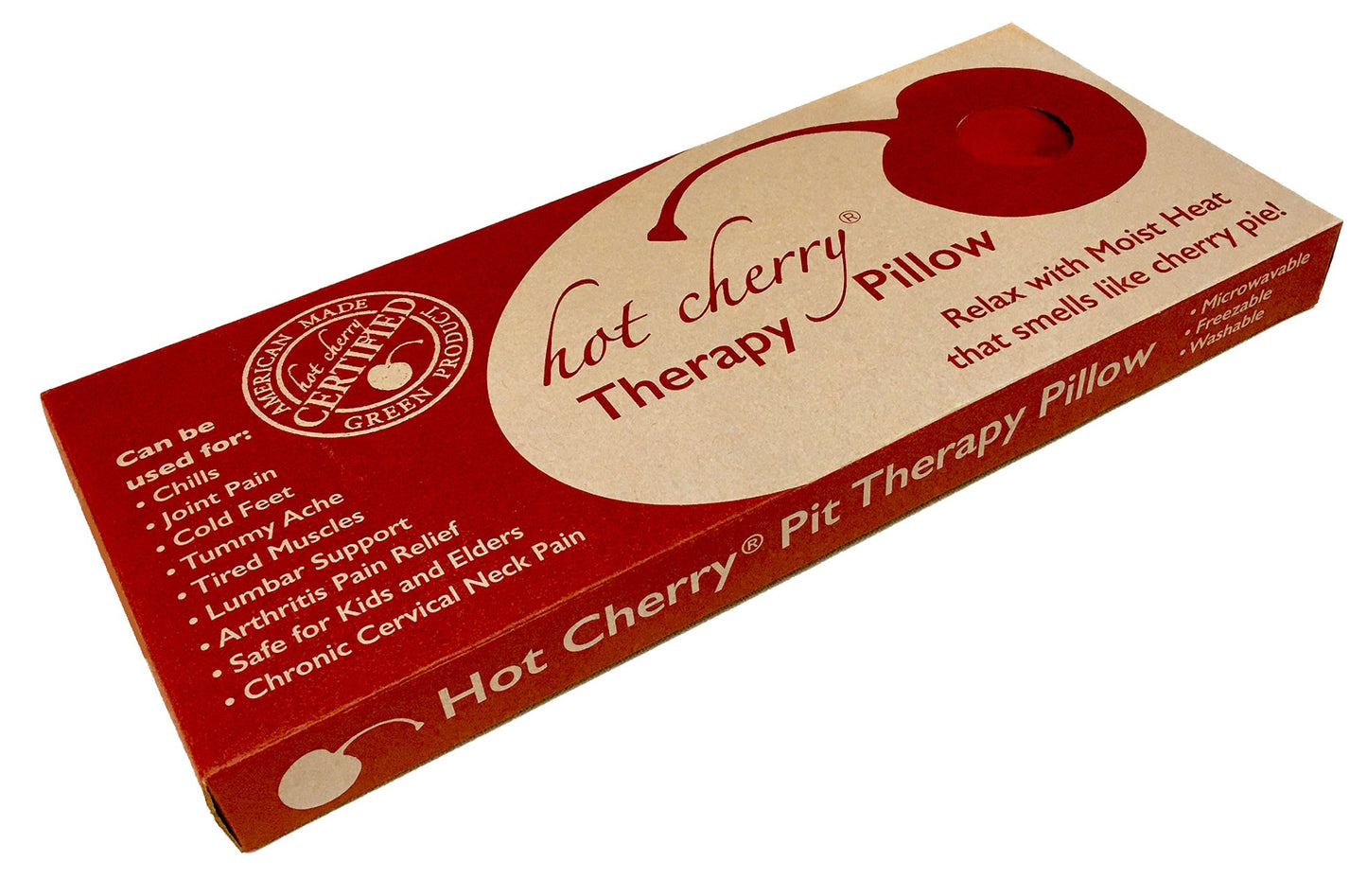 Hot Cherry Cervical Neck Pillow, in Plush Red Ultra-Suede - Trending Wellness Store