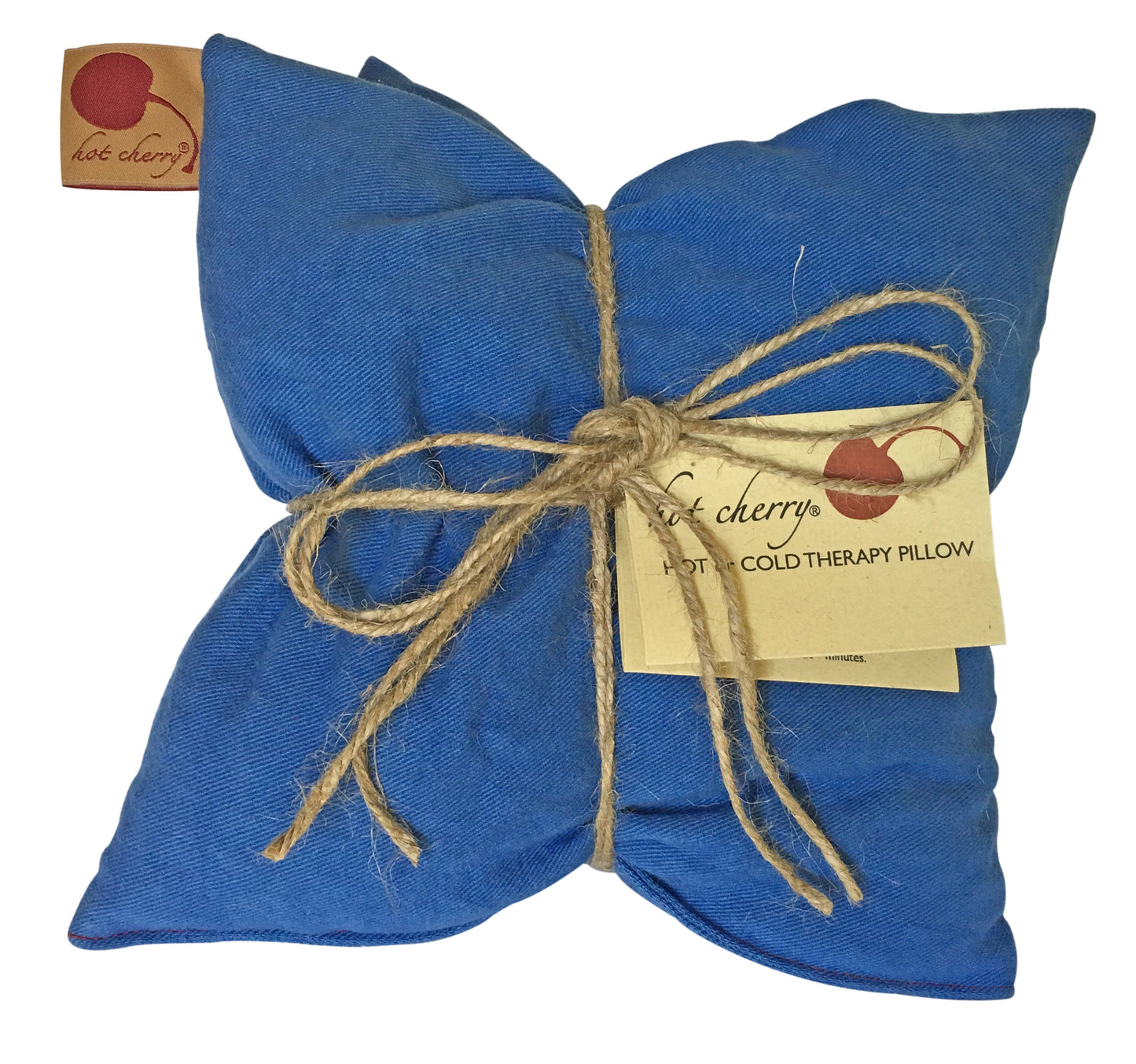 Hot Cherry Double Square Pillow in Blue Denim - Trending Wellness Store