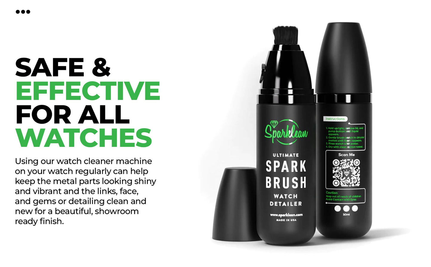 SparkBrush Soft-Bristle Gentle on All Metals, Jewelry, & Watches - Trending Wellness Store