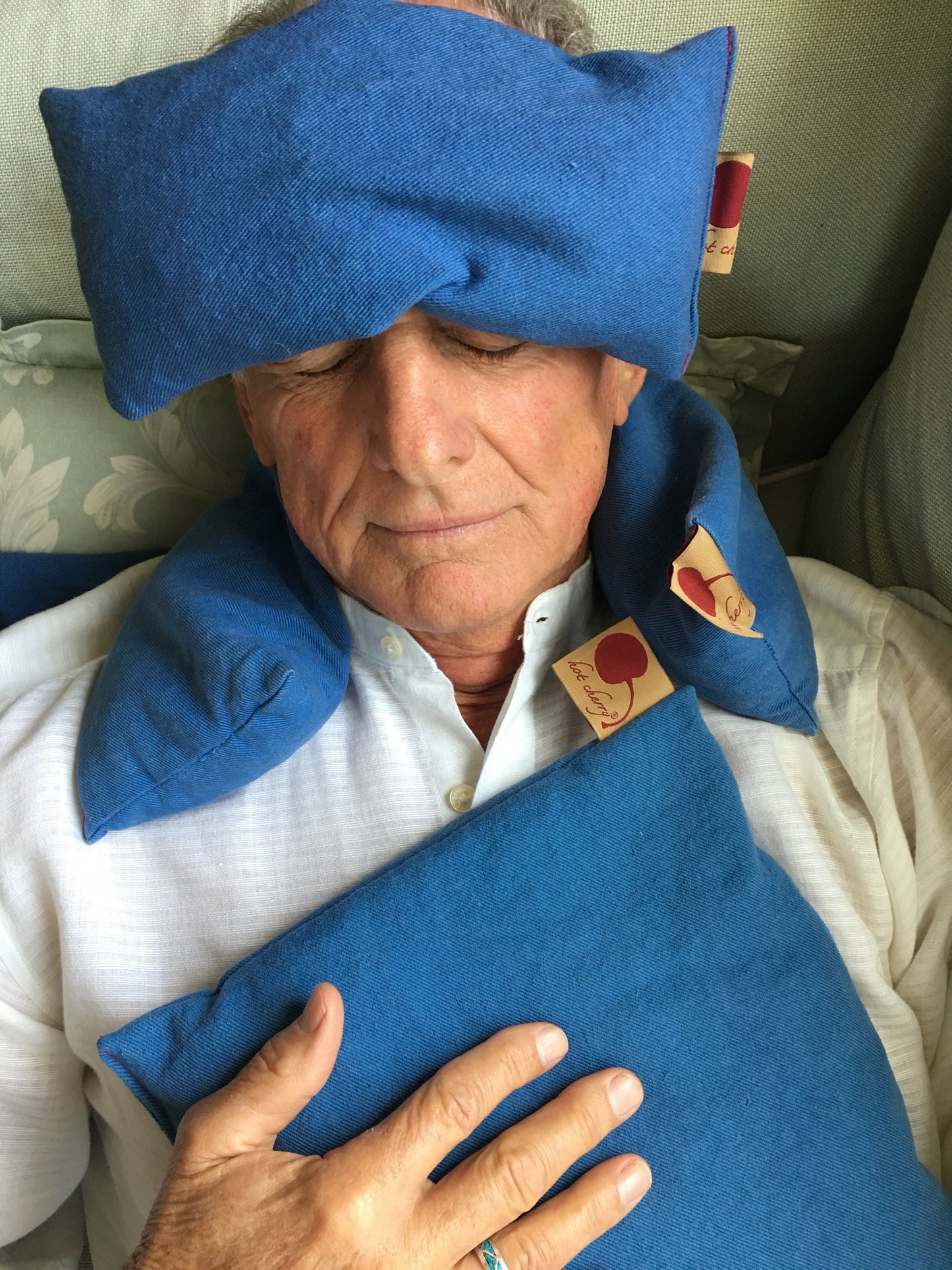 Feel Better Pack in Blue Denim: Square, Eye Pillow & Neck Wrap - Trending Wellness Store