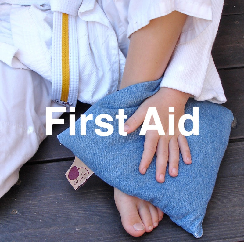 Summer Stack ––3 Square Denim Pillows –– Red, Blue & Natural - Trending Wellness Store