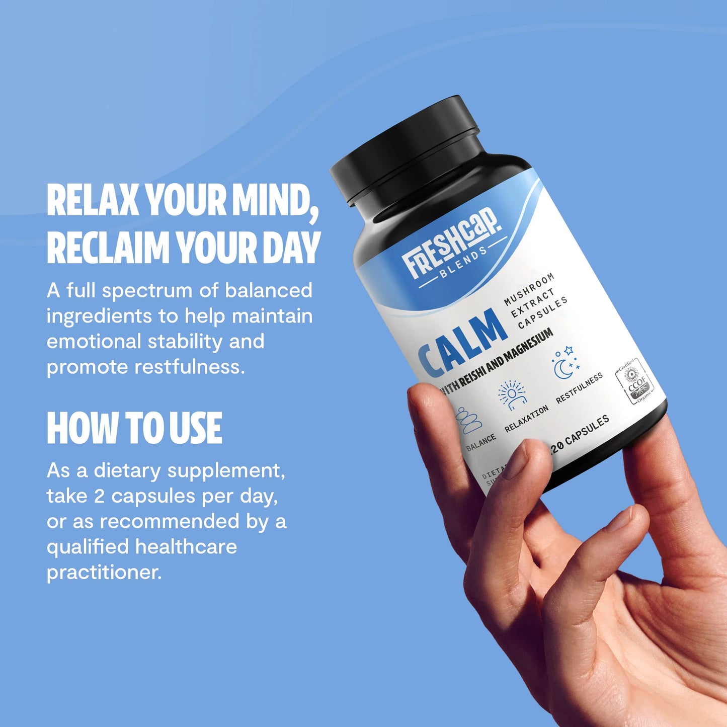 Calm Blend Capsules, 120 count - Trending Wellness Store