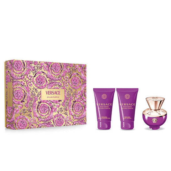 VERSACE Pour Femme Dylan Purple (H/B)3Pc Set(1.7Oz Edp Sp,1.7Oz Body Lotion,1.7Oz Shower Gel)for Women - Trending Wellness Store