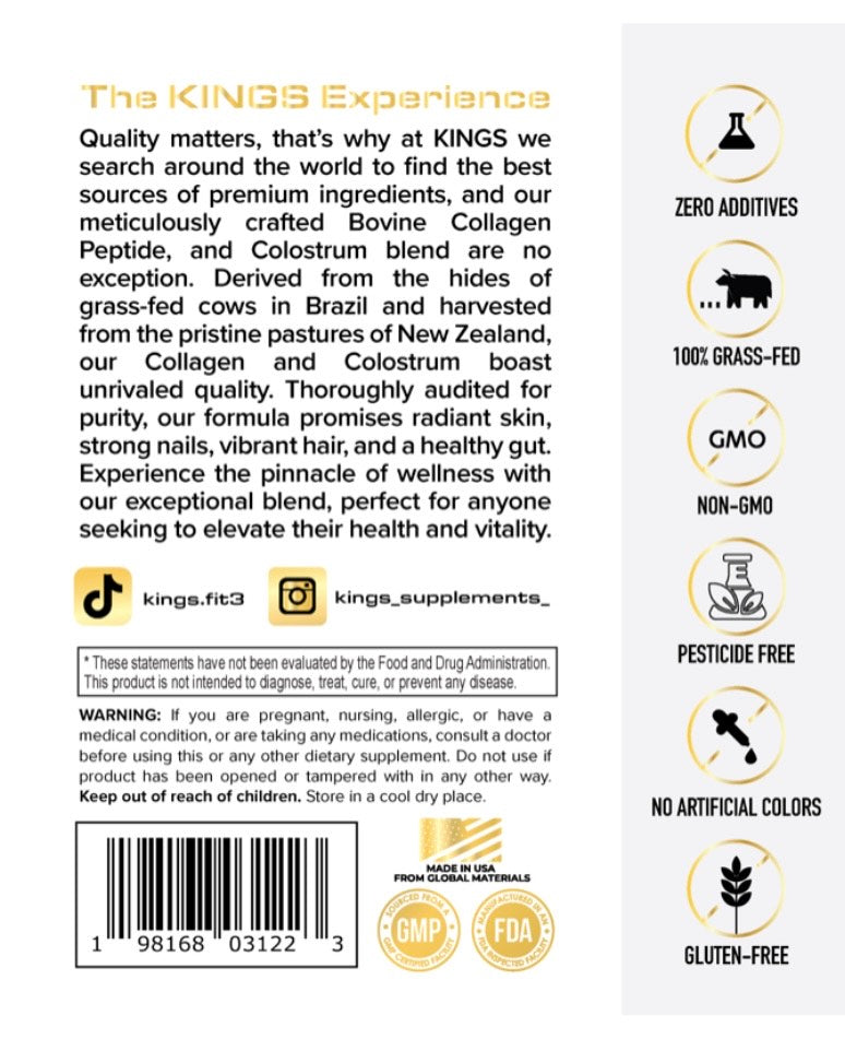 Collagen and Colostrum: Anti Aging and Recovery Blend - Trending Wellness Store