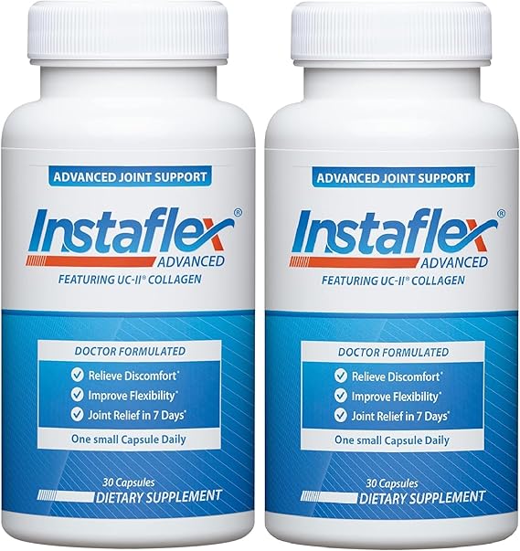 Instaflex Advanced Joint Support Nutritional Supplement Capsule with Doctor Formulated Joint Relief Supplement, Featuring UC-II Collagen & 5 Other Joint Discomfort Fighting Ingredients, 60 Ct - Trending Wellness Store