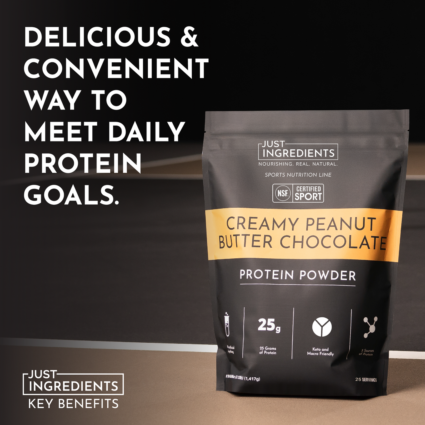 Creamy Peanut Butter Chocolate Protein Powder - NSF - Trending Wellness Store