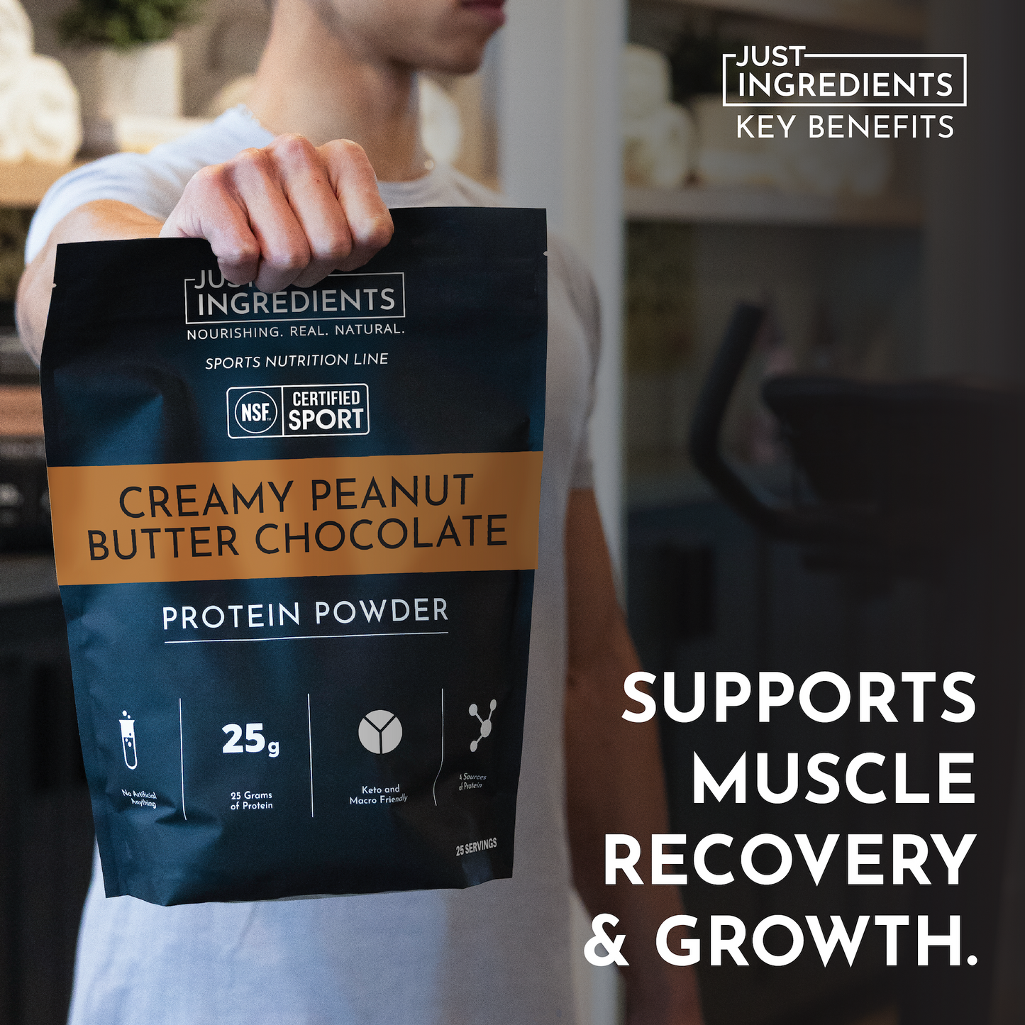Creamy Peanut Butter Chocolate Protein Powder - NSF - Trending Wellness Store