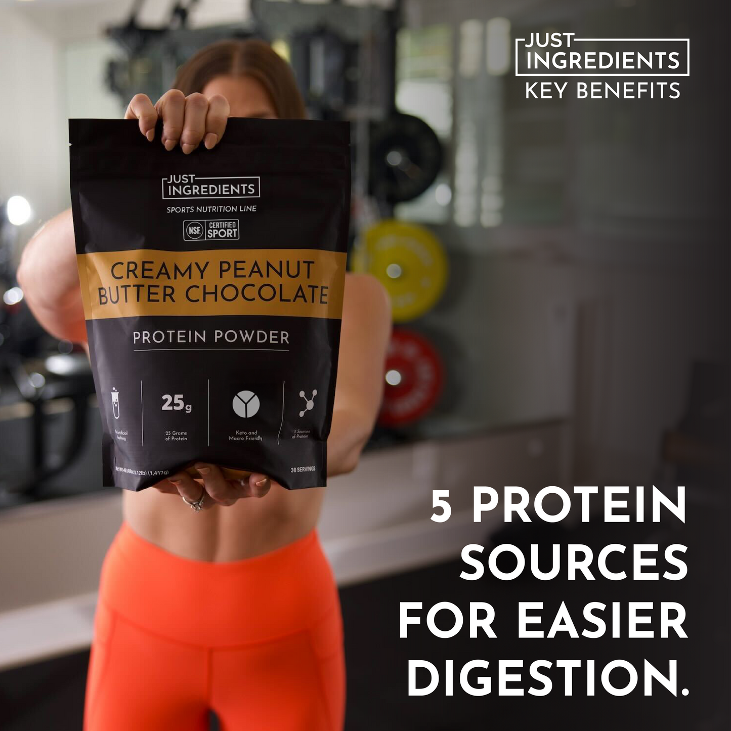 Creamy Peanut Butter Chocolate Protein Powder - NSF - Trending Wellness Store