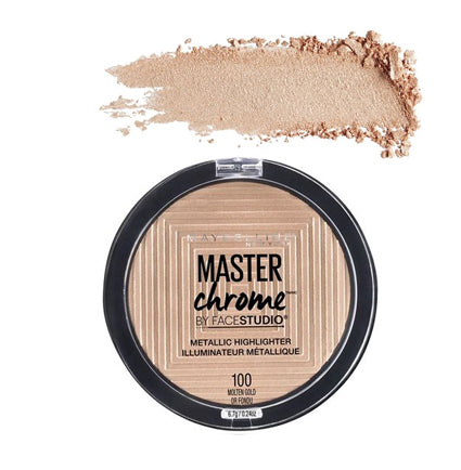 MAYBELLINE FaceStudio Master Chrome Metallic Highlighter - Molten Gold Or Fondu - Trending Wellness Store