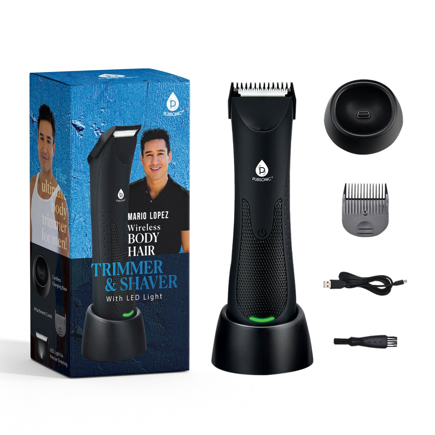 Mario Lopez Wireless Body Hair Trimmer & Shaver - Trending Wellness Store