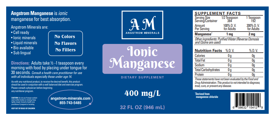 32 oz Angstrom Manganese Supplement by Angstrom Minerals - Trending Wellness Store