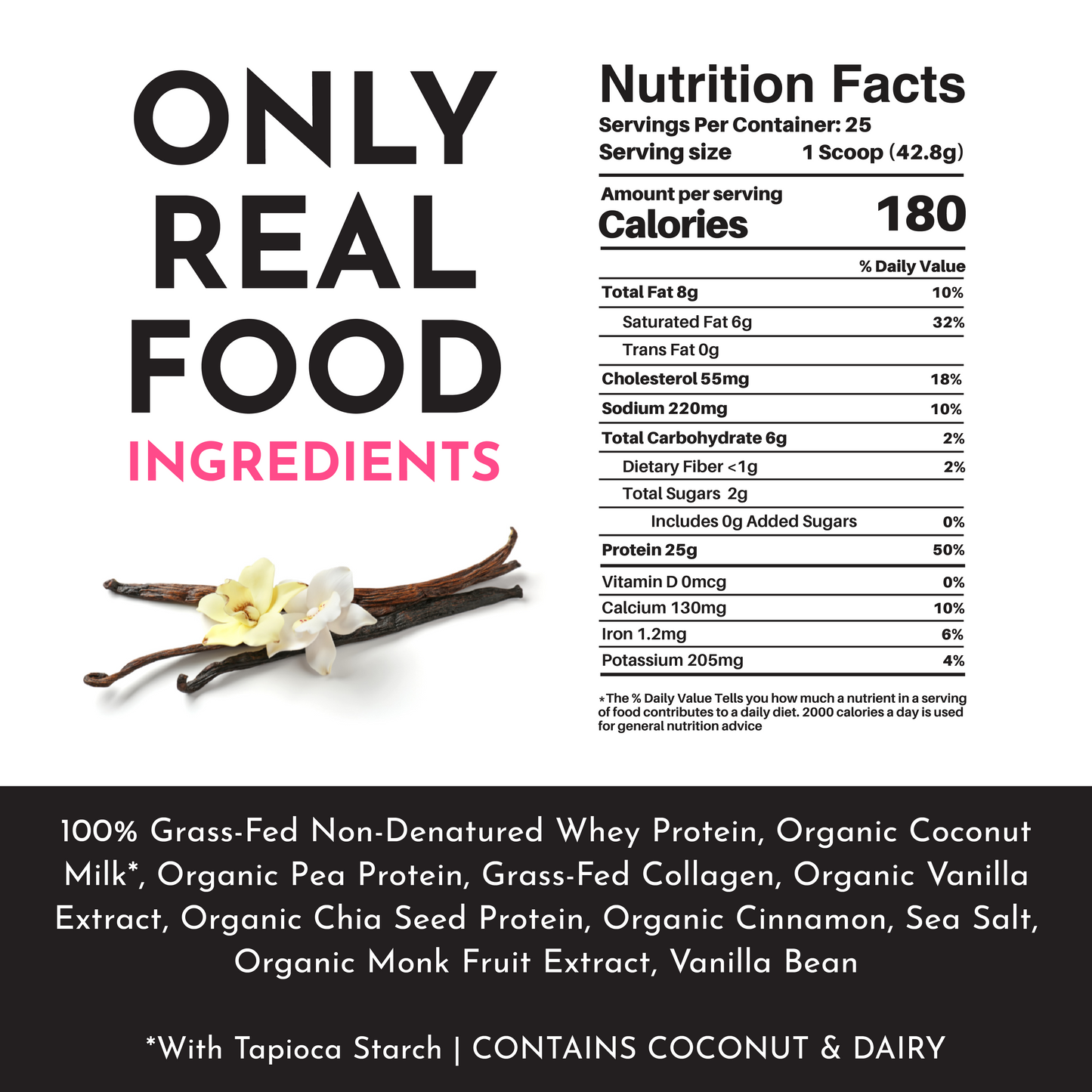 Vanilla Bean Protein Powder - NSF - Trending Wellness Store