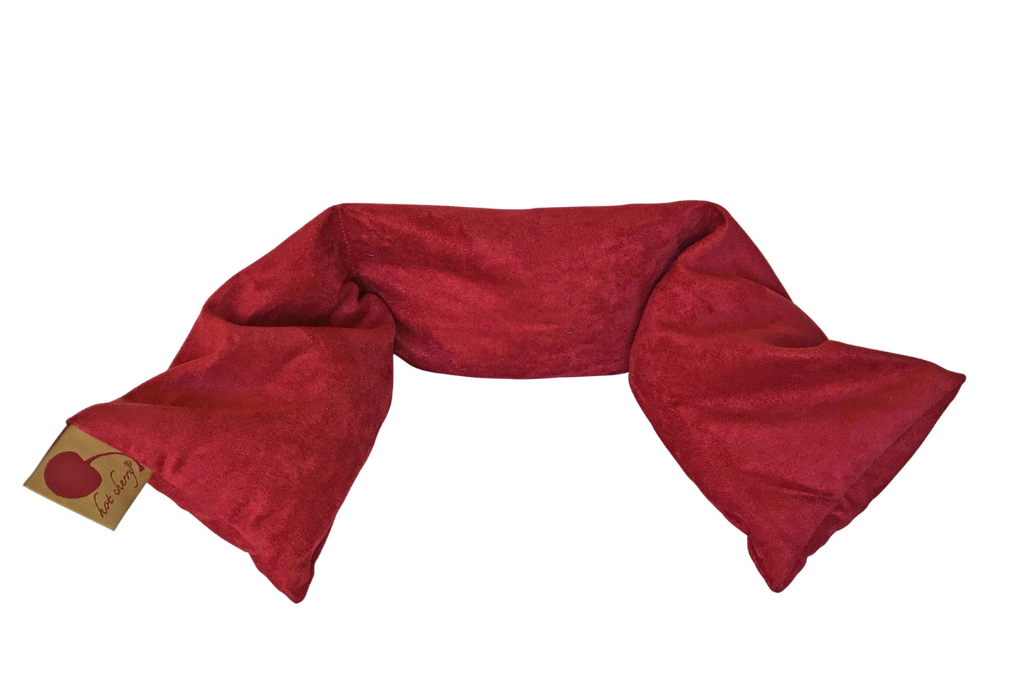 Hot Cherry Neck Wrap in Plush Red Ultra-Suede - Trending Wellness Store