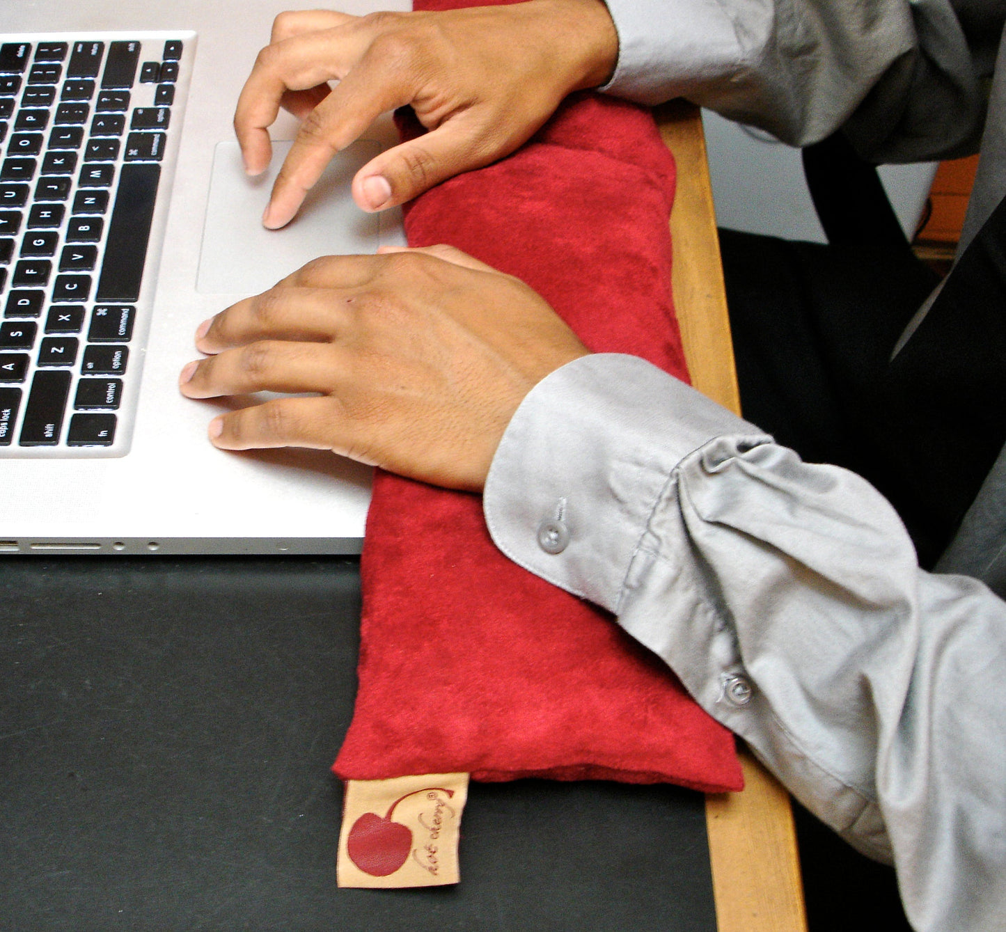 Hot Cherry Neck Wrap in Plush Red Ultra-Suede - Trending Wellness Store