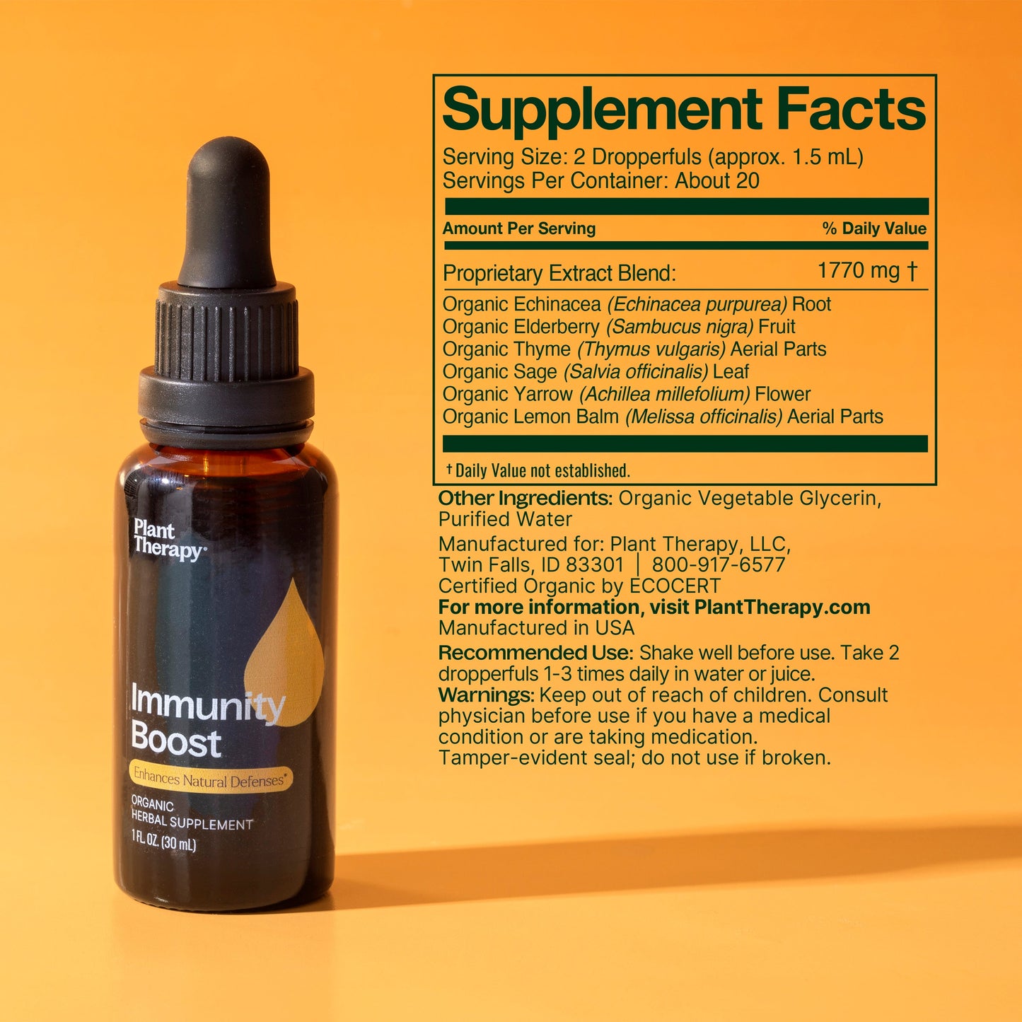 Immunity Boost Organic Herbal Supplement - Trending Wellness Store