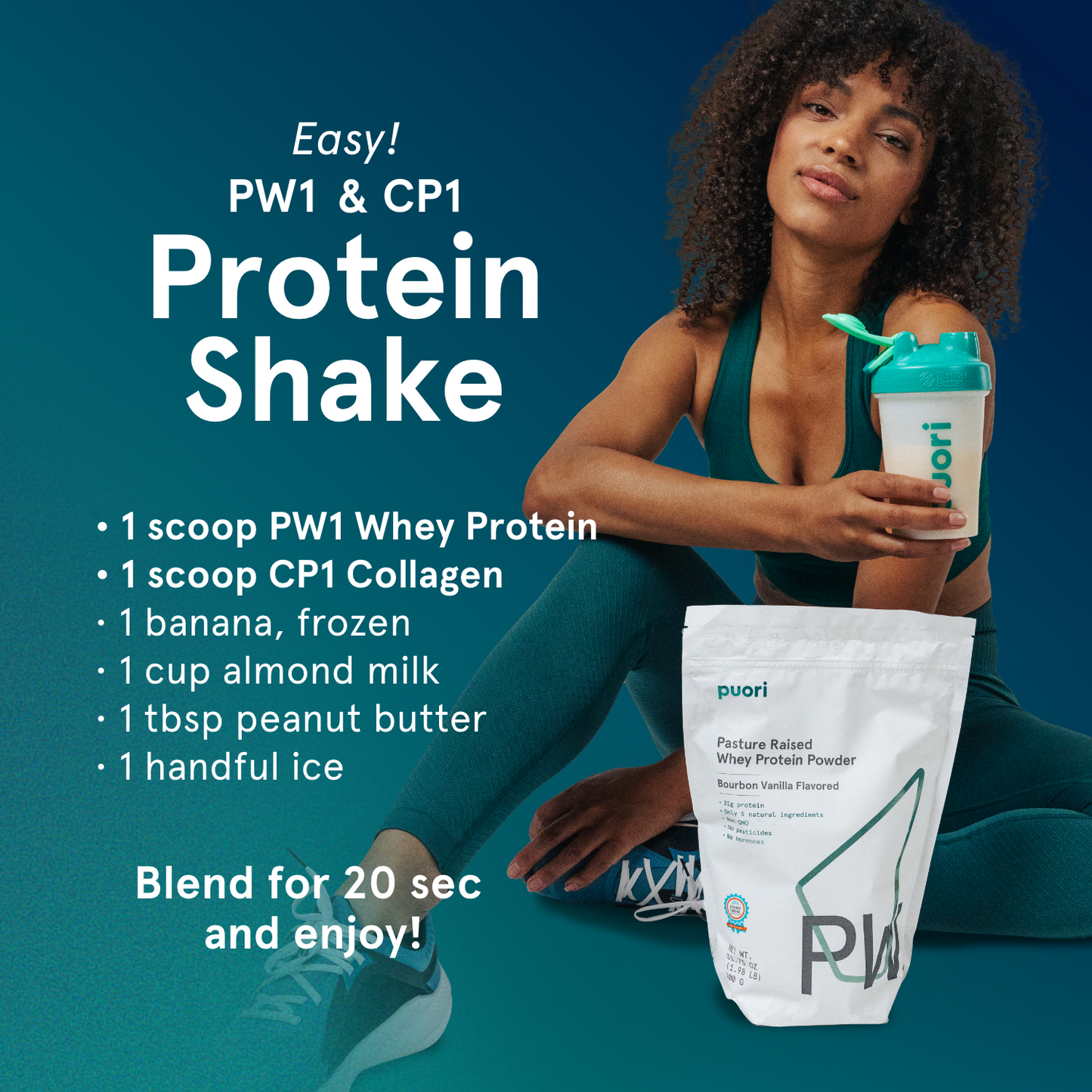 PW1 - Whey Protein with Bourbon Vanilla - Trending Wellness Store
