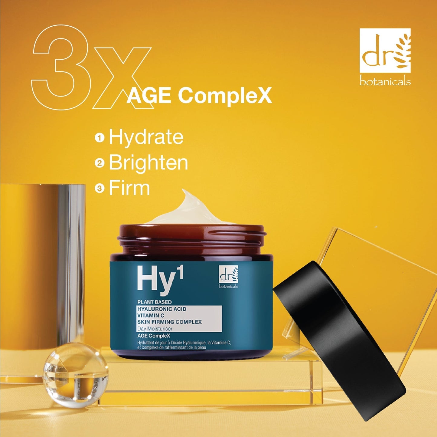 Hyaluronic Acid 1% & Vitamin C 1% & Skin Firming Complex 1% Day Moisturiser 60ml - Trending Wellness Store