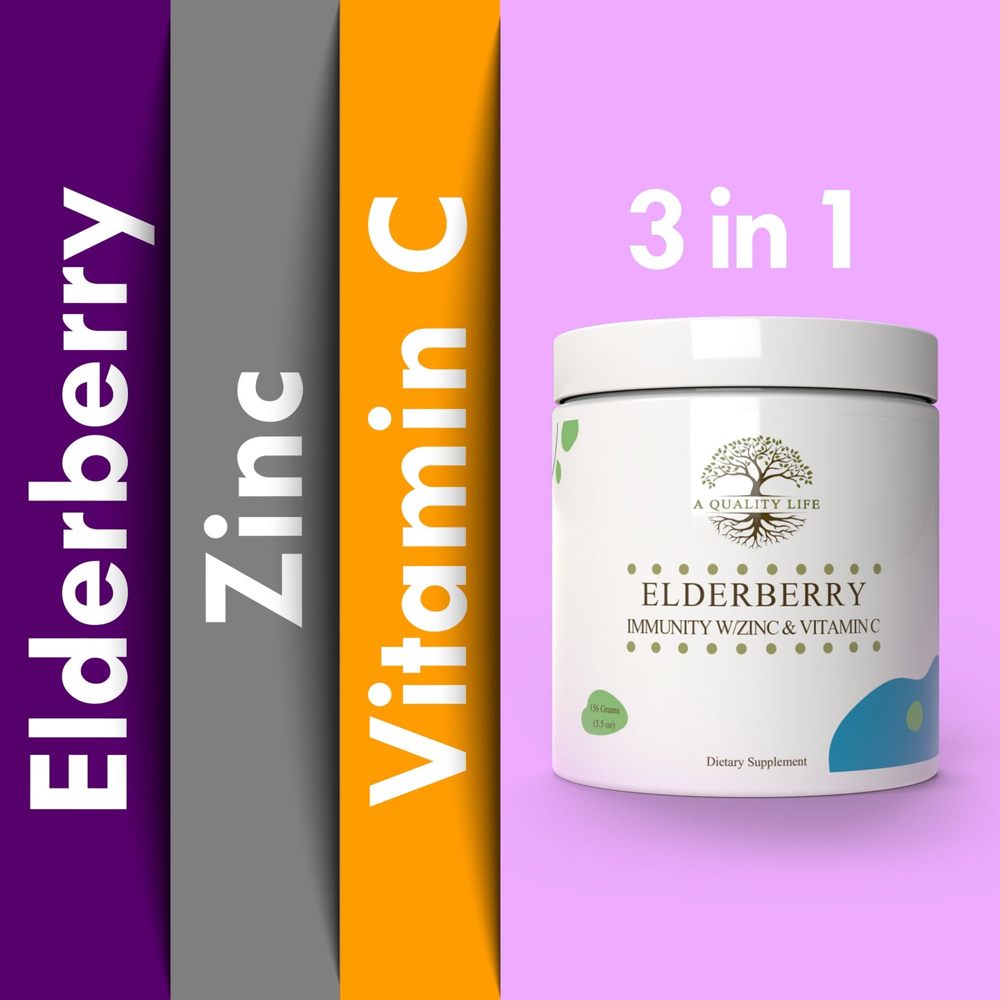 Elderberry, Zinc and Vitamin C Formula - Trending Wellness Store