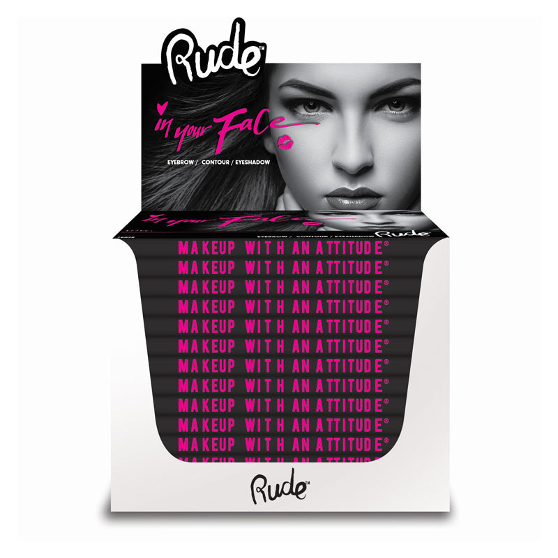 RUDE In Your Face 3-in-1 Palette Paper Display Set, 12 Pieces - Trending Wellness Store