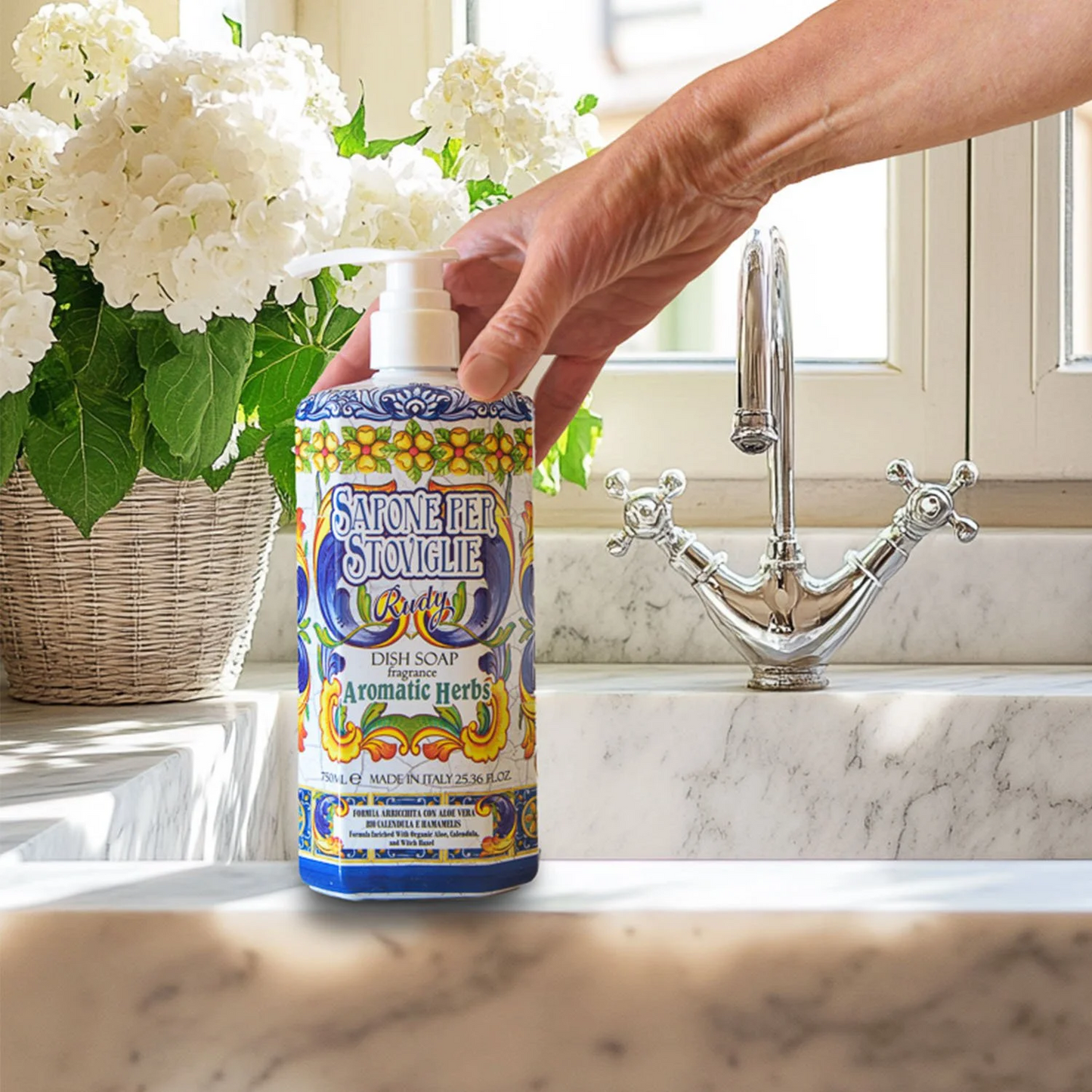 Rudy Profumi Kitchen Dish Soap Aromatic Herbs 750 ml - Trending Wellness Store