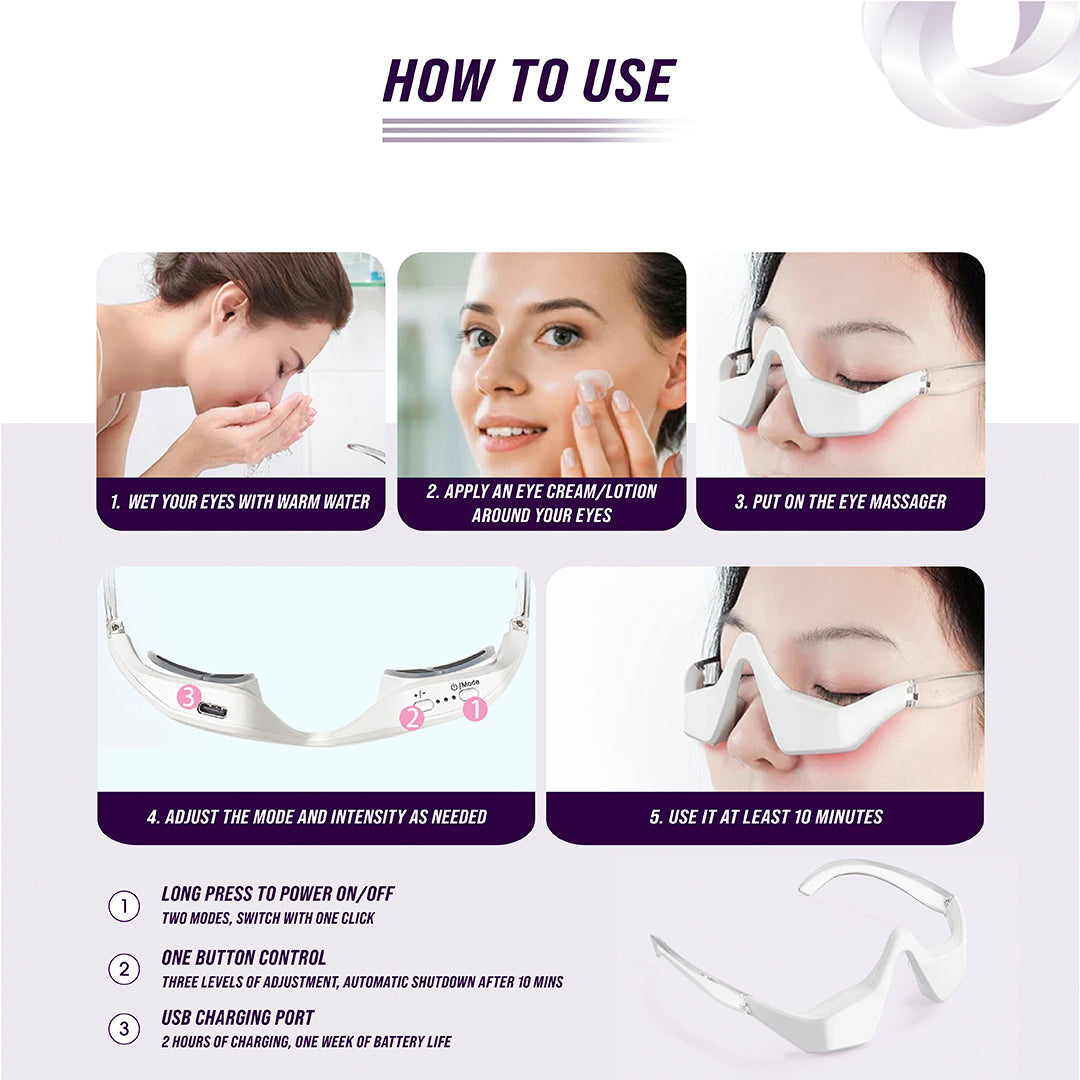 Under-Eye Red Light Therapy Skin Care Massager - Trending Wellness Store